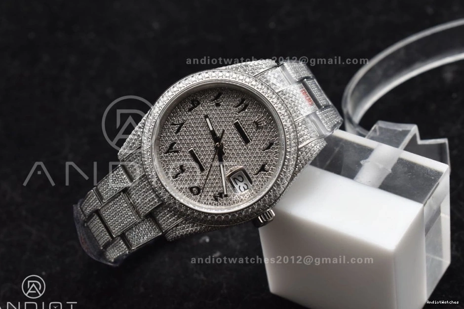 41mm Arabic Wheel Numerical Diamond Version Date Markers with DateJust JDF 900 ZipUp Best 1010
